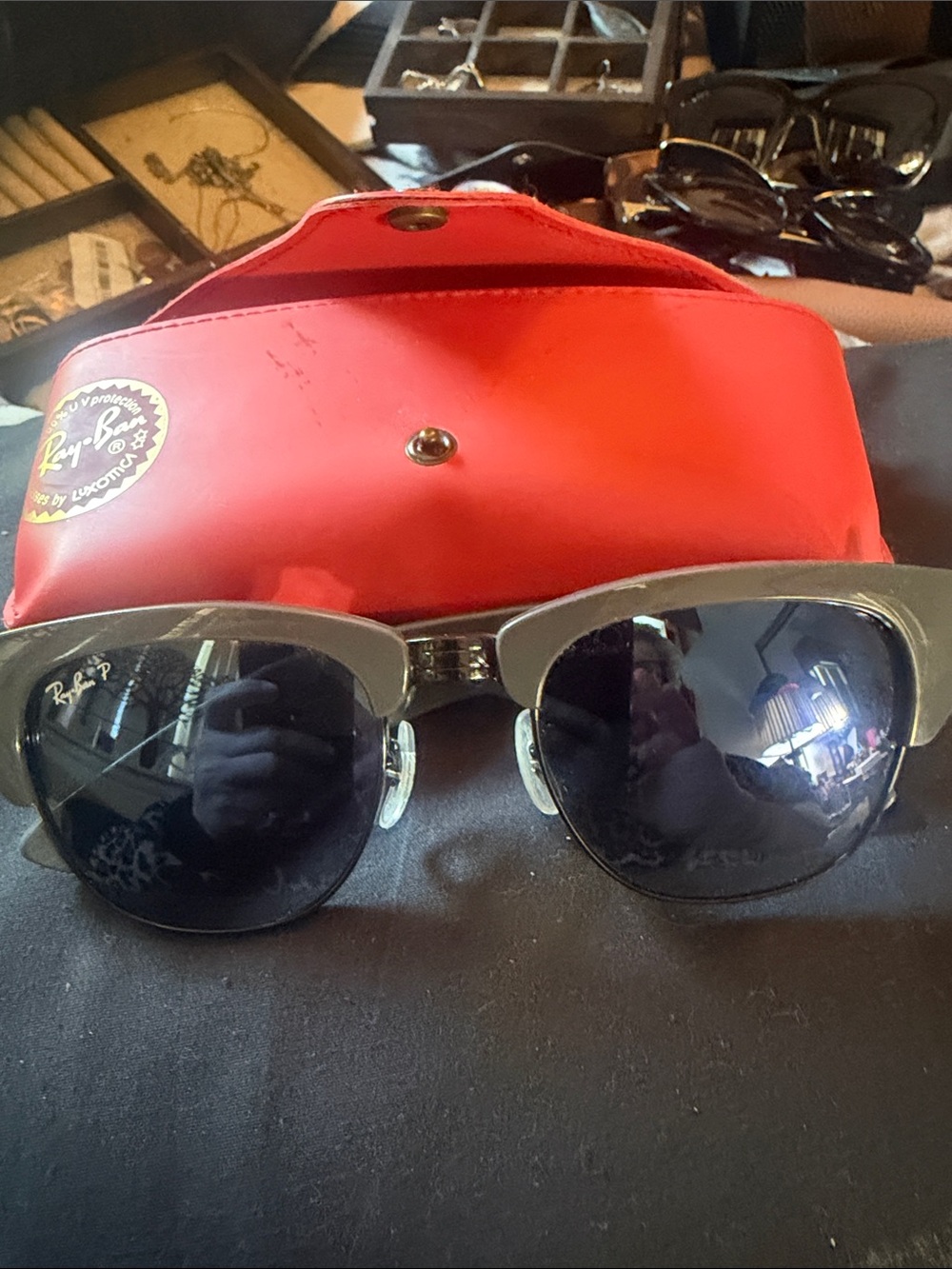 Ray-Ban RB0316S Mega Clubmaster Customized Sunglasses 53mm w/ Case